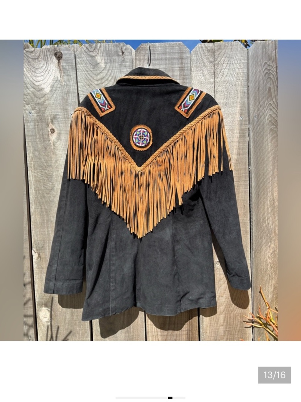 American Vintage Suede Fringe Jacket - Picture 8 of 9